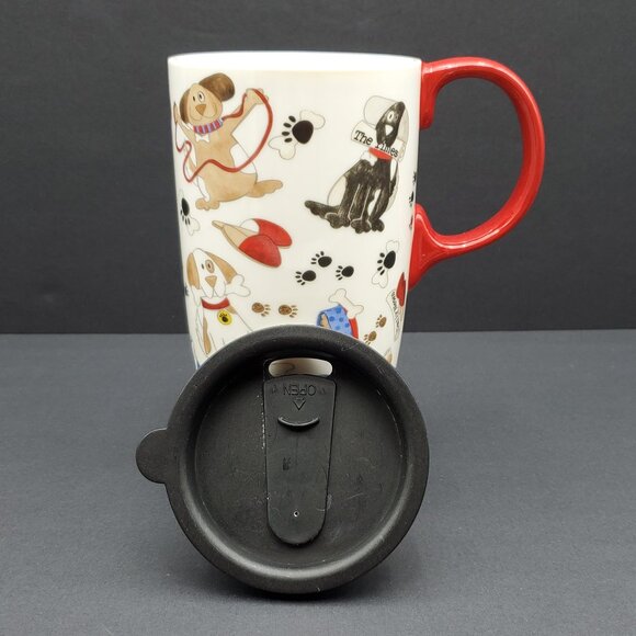 Cypress Home Dog Travel Mug Cypress Tara Reed Puppy Latte Tall Coffee Mug - Picture 2 of 8